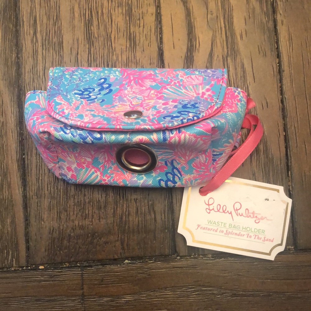 Lilly Pulitzer Pink and Blue Dog Collar NWT